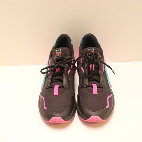 Puma Frist Mile Women's Walking S Athletic Walking Shoes Size 9 Black and Blue - Picture 1 of 10